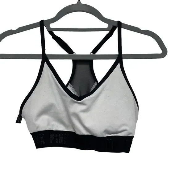 Victorias Secret PINK Womens Size S Grey Black Sports Bra - Picture 2 of 6